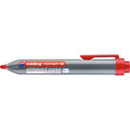EDDING RET12RT - Marcador para pizarra blanca, 1,5 - 3,0 mm, rojo