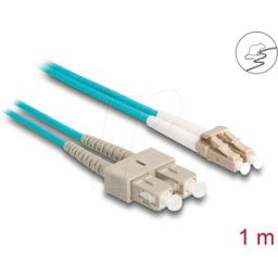 DELOCK 87910 - Cable de fibra ópticaLC Duplex a SC Duplex Multimodo OM3 1 m