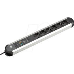 BACHMANN BACH 331.006 - Power strip, 6 x Type F - CEE 7/3, black