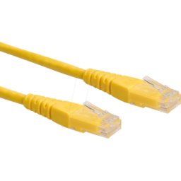 ROLINE 21151512 - Cordón de parche Cat.6, UTP, amarillo, 0,3 m..