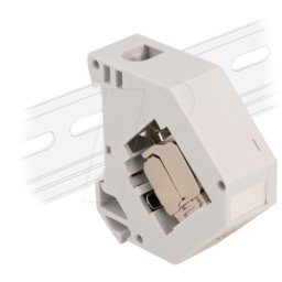 DELOCK 86014 - Conector hembra Keystone RJ45 > LSA Cat.6a con adaptador de riel
