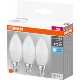 LEDVANCE GMBH OSR 075429680 - Lámpara LED base RETRO E14, 5 W, 470 lm, 4000 K, paquete