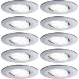 PAULMANN PLM 99923 - Luminaria empotrada led Calla 10 x 6 W, 4000 K, cromo