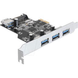 DELOCK 89301 - Tarjeta PCI Express>3 x externa + 1 x interna USB 3.0