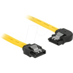 DELOCK 82826 - Cable SATA 6 Gb/s ge/li 70 cm metal amarillo