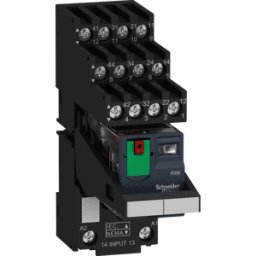 SCHNEIDER ELECTRIC RXM4AB2P7PVS - Relé de acoplamiento Zelio, 4 CO, 230 V AC, 6 A