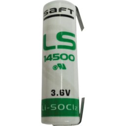 SAFT LS 14500CNR - Pila de litio, AA, 2600 mAh, extremo en U, paquete de 1
