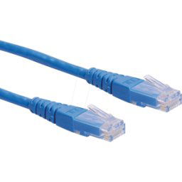 ROLINE 21151514 - Cordón de parche Cat.6, UTP, azul, 0,3 m..