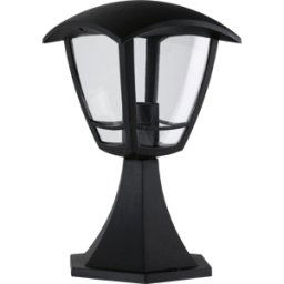 PAULMANN PLM 94393 - Lámpara de bolardo Classic, 12 W, E27, IP44, negro