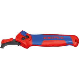 KNIPEX KN 16 50 145 SB - Cuchilla pelacables con patín deslizante y función