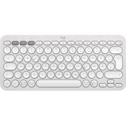 LOGITECH K380SWS - Teclado inalámbrico, Bluetooth, blanco, Win/Mac/Android