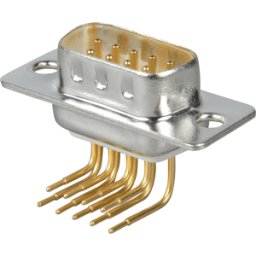 FREI D-SUB ST 09GW - Conector D-SUB, 9 polos, acodado, RM 9,4