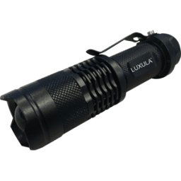 LUXULA LX0205 - Linterna LED, mini, 300 lm, zoom, 3 modos, 1 AA (Mignon)