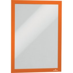 DURABLE 487209 - Marco de información, a4, autoadhesivo, abatible, naranja