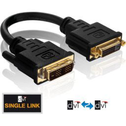PURELINK PURE PI070 - Adaptador, DVI D macho a DVI D hembra, serie PureInstall