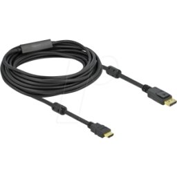 DELOCK 85962 - Cable, clavija DP 1.2 > clavija HDMI-A, 10 m