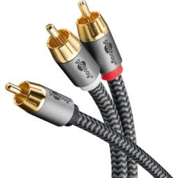 GOOBAY 65301 - Cable de audio RCA, 1 x > 2 conectores RCA, 3,0 m