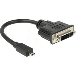 DELOCK 65563 - Adaptador HDMI, conector HDMI Micro D a conector DVI 24+5