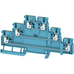 WEIDMÜLLER A3T 2.5 BL - Borne de paso Klippon® Connect, serie a azul