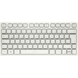 CHERRY JK-7100DE-0 - Teclado, Bluetooth, blanco, compacto, DE