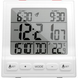MEBUS 56813 - Reloj despertador por radio, digital