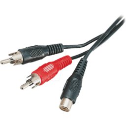 FREI AVK 108 - Cable RCA, acoplamiento RCA a 2 conectores RCA, 0,2 m