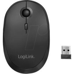 LOGILINK ID0204 - Ratón (ratón), Bluetooth, radio, negro