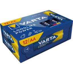 VARTA VAR LLP AA 12X - Longlife Power, Batería alcalina, AA (Mignon), Paquete de