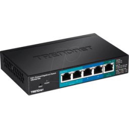 TRENDNET TRN TPE-P521ES - Switch, 5 puertos, Gigabit Ethernet, PoE+