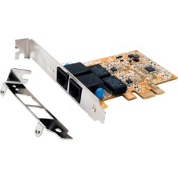 EXSYS EX-6072-4K - Tarjeta de red, PCI Express, Gigabit Ethernet, 2x RJ45