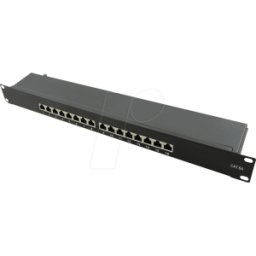 LOGILINK NP0076 - Panel de conexiones, 19'', 16 puertos, Cat.6