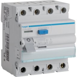 HAGER CDA440D - Disyuntor FI de 4 polos 6kA 40a 30mA tipo a