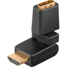 GOOBAY 60757 - Adaptador, conector HDMI macho a conector hembra HDMI hembra, 36