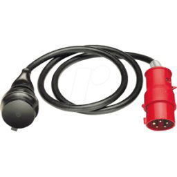 WEINGÄRTNER CEE-ADAPTER 2-S - Conector CEE 400 V/16 A a acoplamiento con puesta a tierra