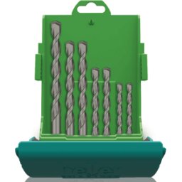 HELLER BOHRERSATZ B-7 - Juego de brocas para hormigón, 4 - 12 mm, 7 piezas