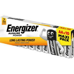 ENERGIZER EN POW AA10 - Power, pila alcalina, AA (Mignon), paquete de 10