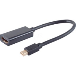SHIVERPEAKS SHVP BS10-79001 - Adaptador DisplayPort, Mini DP macho a HDMI macho