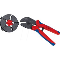 KNIPEX KN 97 33 01 - Crimpadora, MultiCrimp®, con 3 mordazas de crimpado, 250 mm