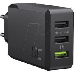 GREEN CELL GC CHARGC03 - Cargador USB, 30 W, 3 USB-a, negro