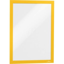 DURABLE 487204 - Marco de información, a4, autoadhesivo, abatible, amarill