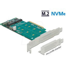DELOCK 89045 - Convertidor PCIe x8 > 2 M.2 NVMe