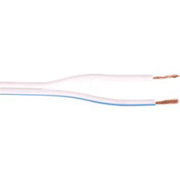 GOOBAY LAW 205-100 - Cable gemelo, blanco, flexible, 2 x 0,5 mm², 100 m
