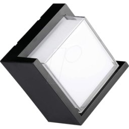 V-TAC VT-218539 - Luminaria mural, 12 W, 1160 lm, 3000 K, negra, IP65, cuadrado