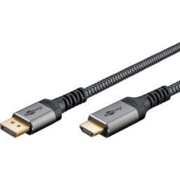 GOOBAY 65269 - Conector DP 1,2 a HDMI A, 4K@60Hz, 2,0 m..