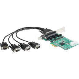 DELOCK 89335 - Tarjeta PCIe serie RS 232 de 4 puertos