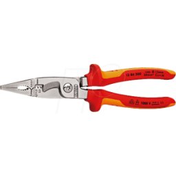 KNIPEX KN 13 86 200 - Alicates para instalaciones eléctricas VDE, 200 mm