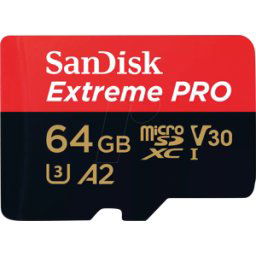 SDSQXCU064GGN6MA - Tarjeta de memoria microSDHC de 64 GB, SANDISK EXTREME PRO