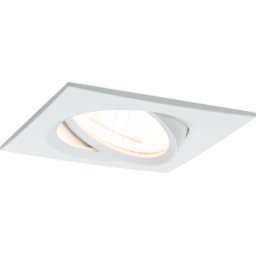 PAULMANN PLM 93489 - Luminaria empotrada NOVA coin, 6 W, 2700 K, 50°, cuadrado, regu