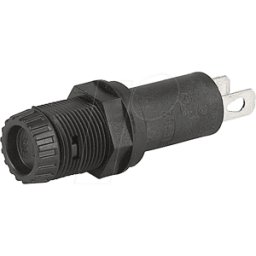 SCHURTER SCH 31010025 - Portafusibles para 5 x 20 mm, 250 V, 10 A, negro