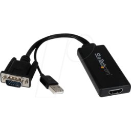 STARTECH.COM ST VGA2HDU - Adaptador VGA, conector VGA a HDMI